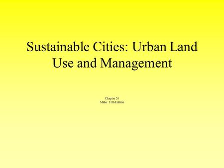 presentation on sustainable city