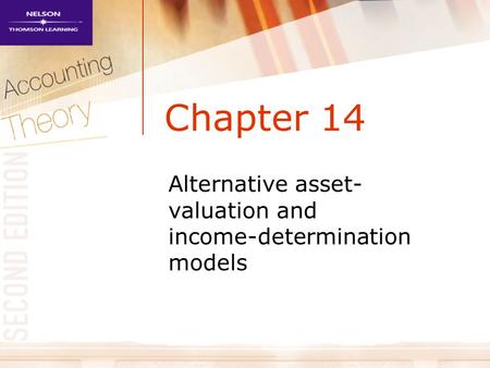Alternative asset-valuation and income-determination models