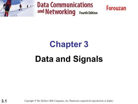 Chapter 3 Data and Signals
