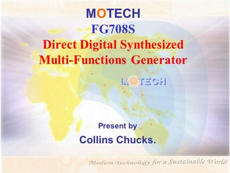 MOTECH FG708S Direct Digital Synthesized Multi-Functions Generator