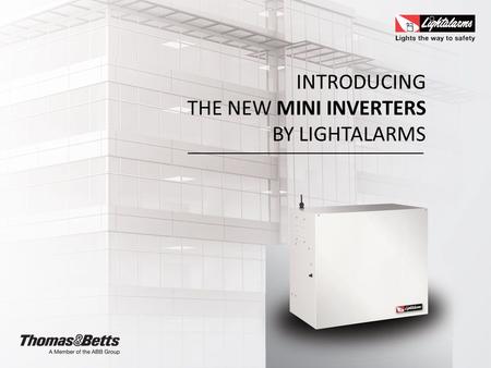 INTRODUCING THE NEW MINI INVERTERS BY LIGHTALARMS