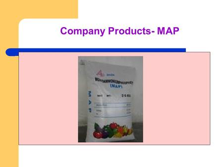 Company Products- MAP. Company Products - Potash Potash denotes a variety of mined and manufactured salts, all containing the element potassium in water-soluble.