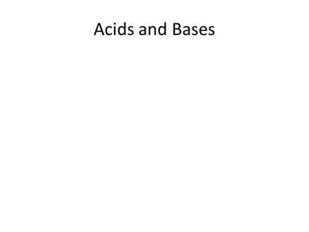 Acids and Bases. How acidic a substance is, or how basic a substance is, is measured on a scale known as the pH scale. This is a logarithmic scale that.