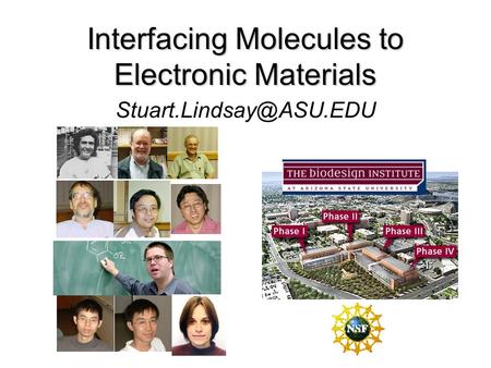 Interfacing Molecules to Electronic Materials.