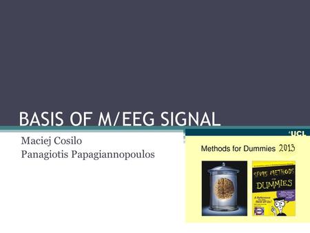 BASIS OF M/EEG SIGNAL Maciej Cosilo Panagiotis Papagiannopoulos.