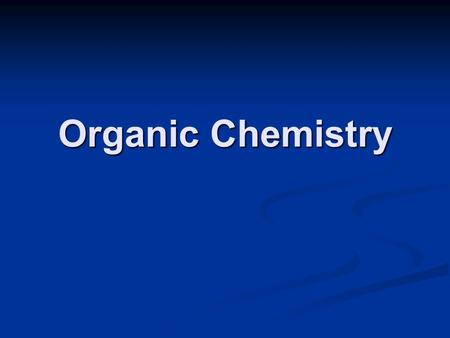 Organic Chemistry Introduction Important definitions HOMOLOGOUS SERIES – HOMOLOGOUS SERIES – a family of organic compounds which all fit the same general.