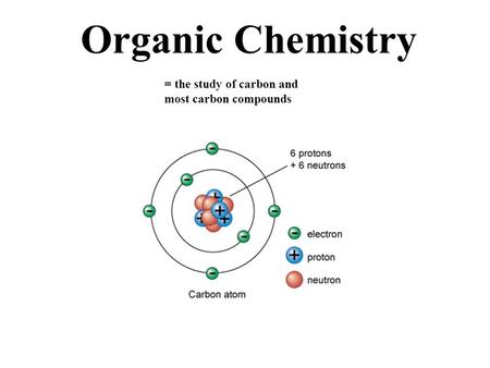 Organic Chemistry = the study of carbon and most carbon compounds.