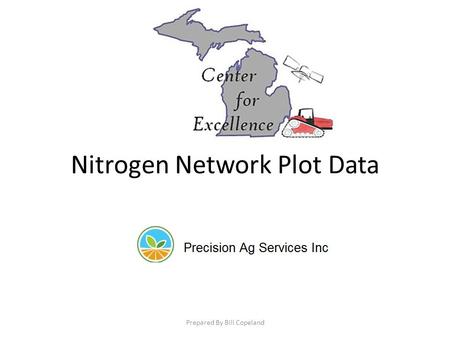 Nitrogen Network Plot Data Prepared By Bill Copeland.