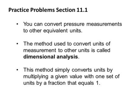 Practice Problems Section 11.1