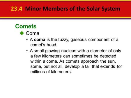 23.4 Minor Members of the Solar System