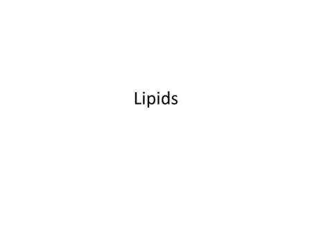 Lipids. Learning Objectives: What is lipid? What is the importance of lipid in human physiology/human biochemistry? Types of lipids found in the human.