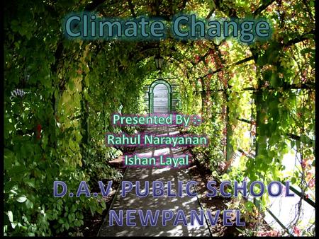 How Is Climate Change Caused? Climate change reflects a change in the energy balance of the climate system, i.e. changes the relative balance between.