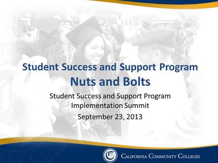 Student Success and Support Program