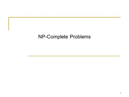 1 NP-Complete Problems. 2 We discuss some hard problems:  how hard? (computational complexity)  what makes them hard?  any solutions? Definitions 