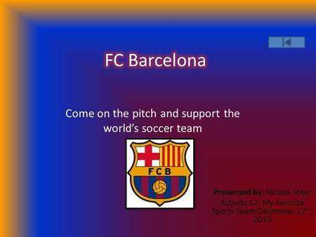 fc barcelona presentation