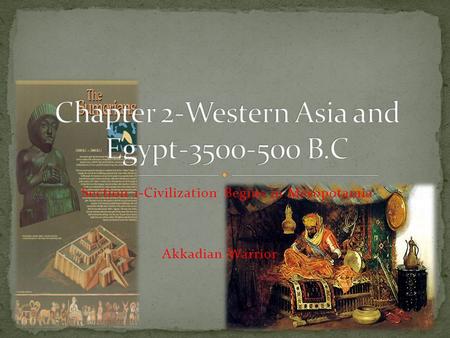 Chapter 2-Western Asia and Egypt B.C