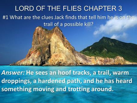 LORD OF THE FLIES CHAPTER 3