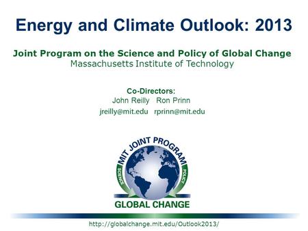 Energy and Climate Outlook: 2013