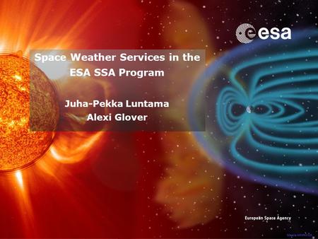 ESA SSA Programme Objective: