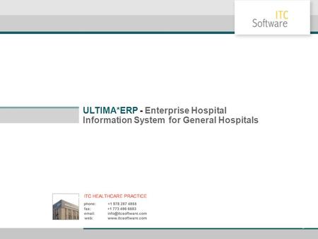 ULTIMA*ERP - Enterprise Hospital