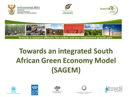 Towards an integrated South African Green Economy Model (SAGEM)