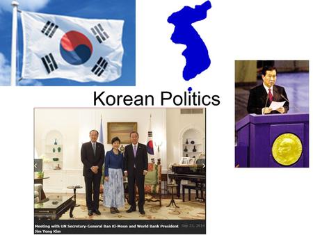 Korean Politics. Outline Republic of Korea –presidential system –National Assembly –judiciary –parties and elections –external relations Democratic People’s.