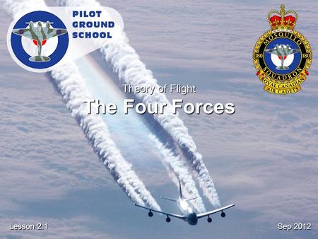 Sep 2012 Lesson 2.1 Theory of Flight The Four Forces.