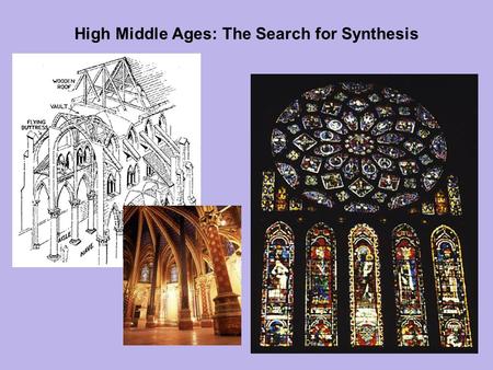 High Middle Ages: The Search for Synthesis. Outline Chapter 10: High Middle Ages: The Search For Synthesis The Significance of Paris The Gothic Style.