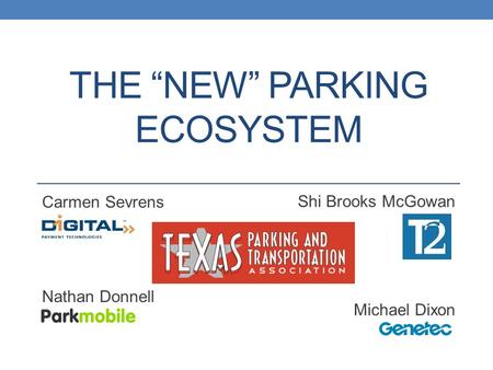 The “New” Parking EcoSystem