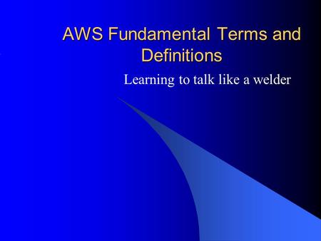 AWS Fundamental Terms and Definitions