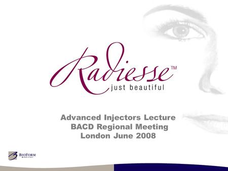 Advanced Injectors Lecture BACD Regional Meeting London June 2008.