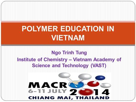 POLYMER EDUCATION IN VIETNAM