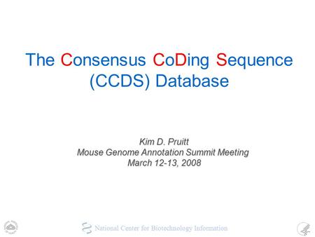 The Consensus CoDing Sequence (CCDS) Database