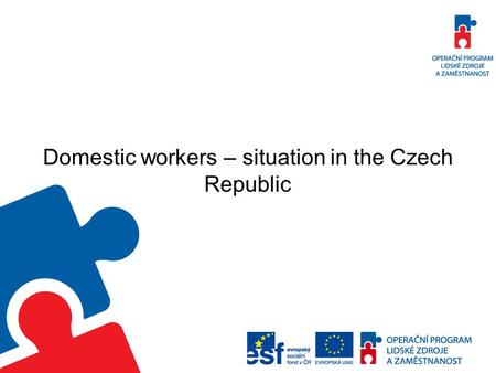 Domestic workers – situation in the Czech Republic.