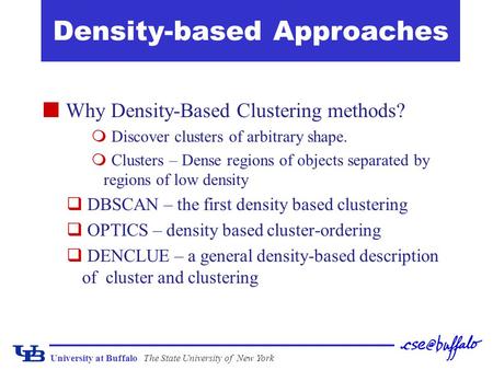 Density-based Approaches