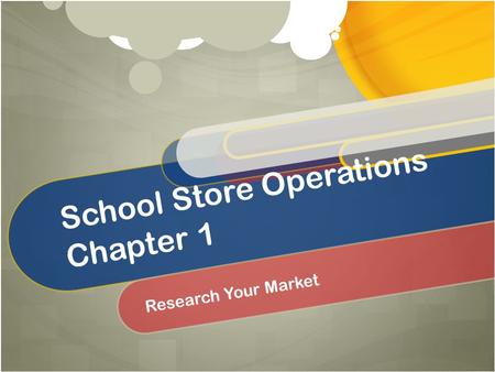 School Store Operations Chapter 1