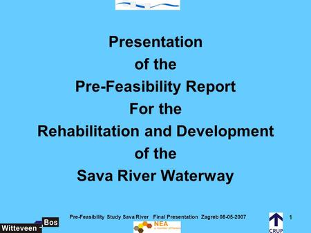 Pre-Feasibility Report For the Rehabilitation and Development