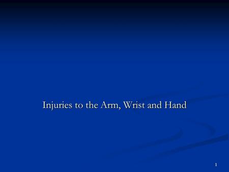 1 Injuries to the Arm, Wrist and Hand 2 Elbow Bones Humerus Ulna Radus Ligaments Ulnar Collateral Annular Ligament Interossius Membrane Joints Humeroulnar,