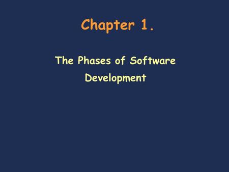 Chapter 1. The Phases of Software Development. Data Structure 2 Chapter outline  Objectives  Use Javadoc to write a method’s complete specification.
