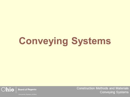 Conveying Systems.