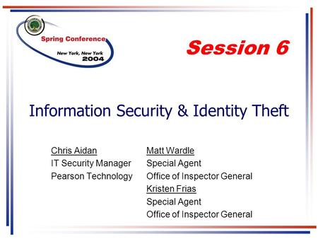 Information Security & Identity Theft