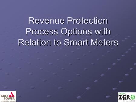 Revenue Protection Process Options with Relation to Smart Meters.