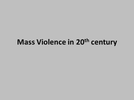 Mass Violence in 20 th century. Raphael Lemkin, 1900-1958 Axis Rule in Occupied Europe.