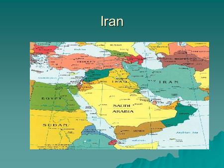 Iran. Iran  Originally known as “Persia”  In 1925 the Dynasty that will be known as the Pahlavi Dynasty starts with the reign of Reza Khan  During.