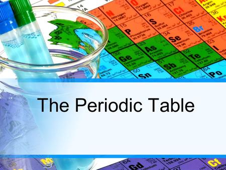 The Periodic Table. What is PERIODIC? Meaning they had a regular, repeating pattern As a table take the deck of cards and come up with as many ways the.