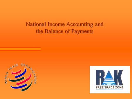National Income Accounting and the Balance of Payments.