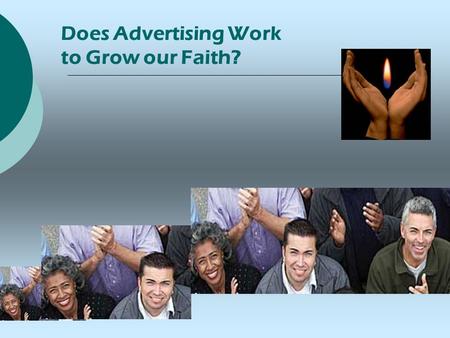 Does Advertising Work to Grow our Faith?. Kansas City The First Experiment  4 Month Media Test Spring 2003 $130,000 Media Buy, UUA Capital Campaign-