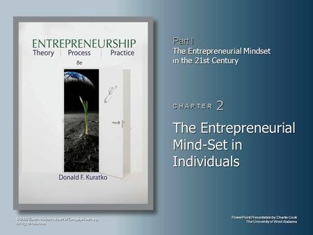 The Entrepreneurial Mind-Set in Individuals