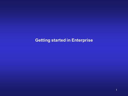 1 Getting started in Enterprise. 2 Are my goals well defined? Personal aspirations Business sustainability and size Tolerance for risk The Entrepreneur’s.