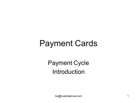 Payment Cycle Introduction